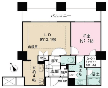 パークハウス西新宿タワー間取り図