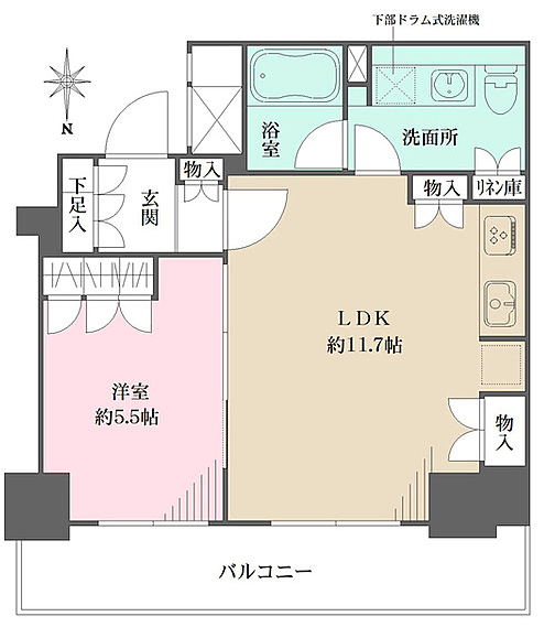 品川タワーフェイスの間取り