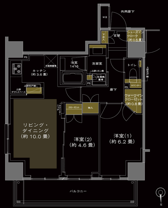 グレーシアタワー三鷹の間取り