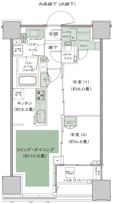 シティタワー銀座東の間取り