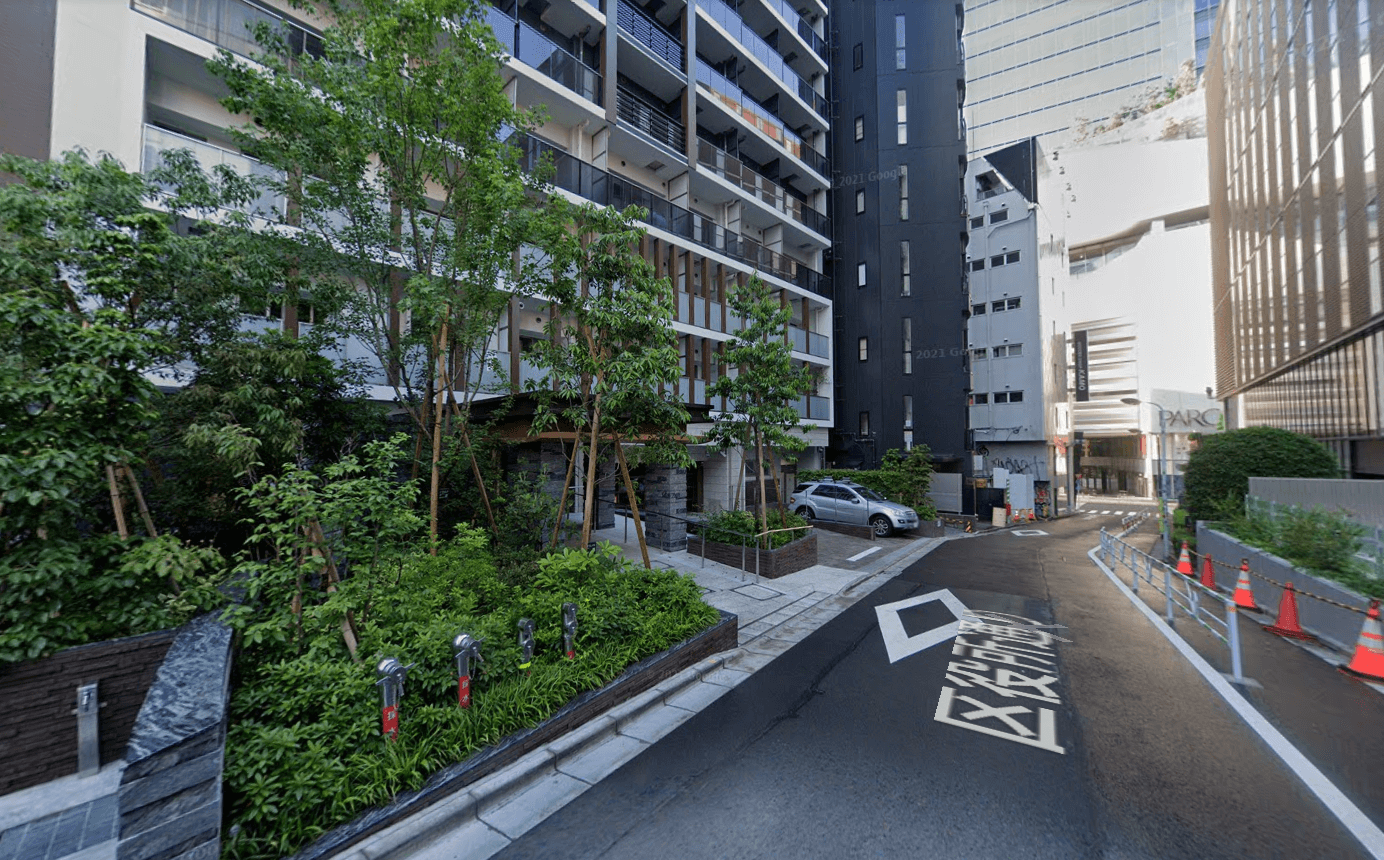 ザ パークハウスアーバンス渋谷の入り口