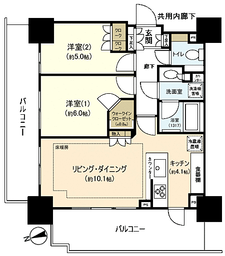 パークタワー西新宿の室内