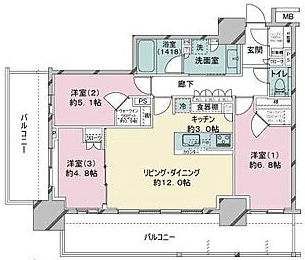 パークタワー西新宿の室内