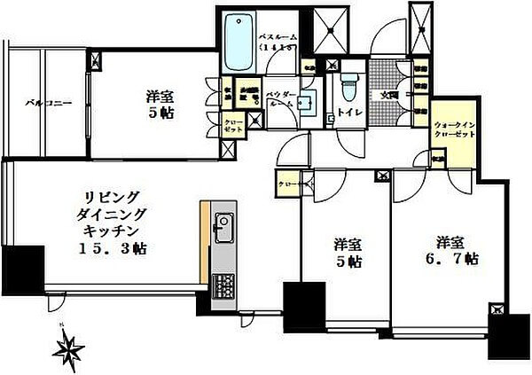 東京ベイシティタワーの間取り