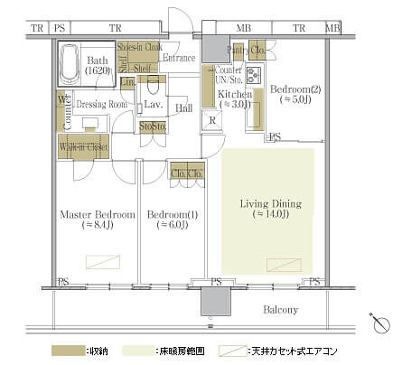 プリズムタワーの間取り