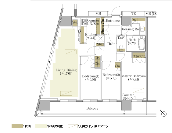 プリズムタワーの間取り