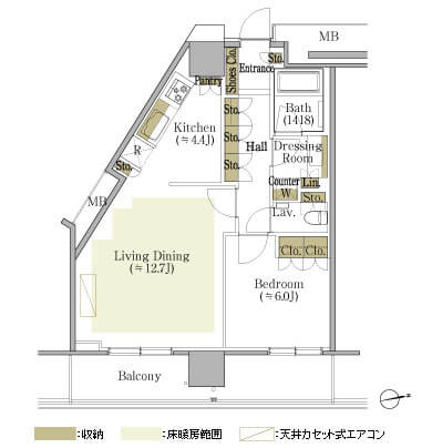 プリズムタワーの間取り