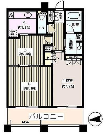 ディアマークスキャピタルタワーの間取り