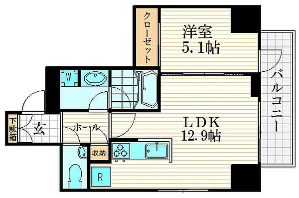 パークタワー上野池之端の間取り