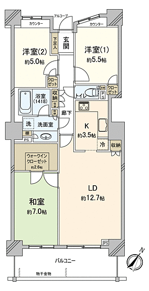 ステーションフロントタワーの間取り