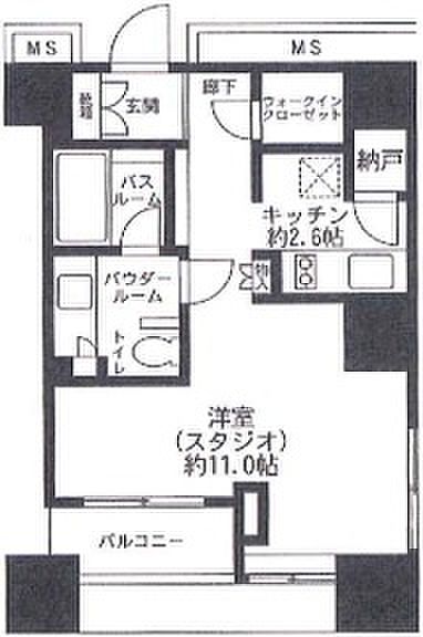 プラウドタワー二子玉川の間取り