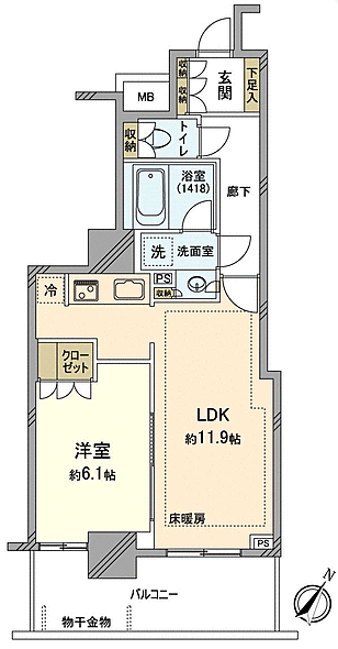 ステーションフロントタワーの間取り