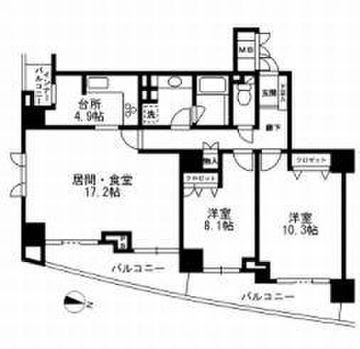 ミレニアムガーデンコートの間取り