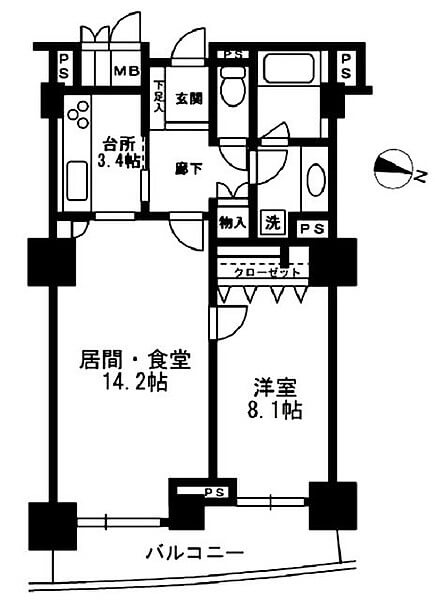 ミレニアムガーデンコートの間取り