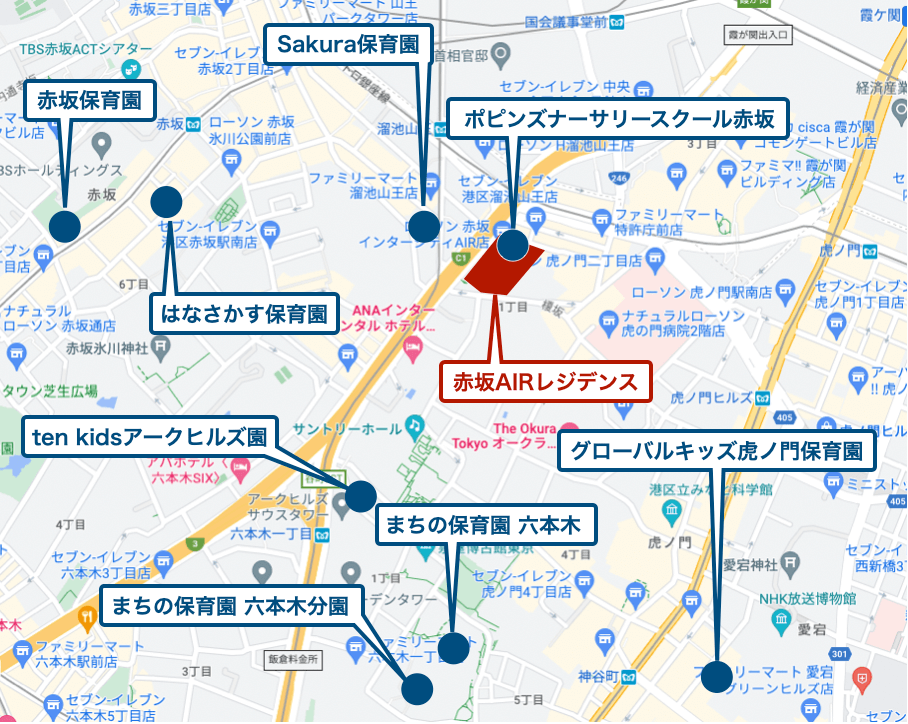 赤坂AIRレジデンス周辺のハザードマップ