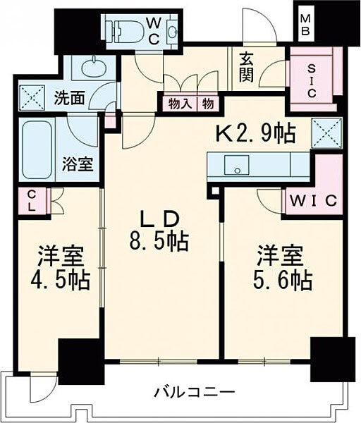 王子飛鳥山ザ・ファーストタワーの間取り