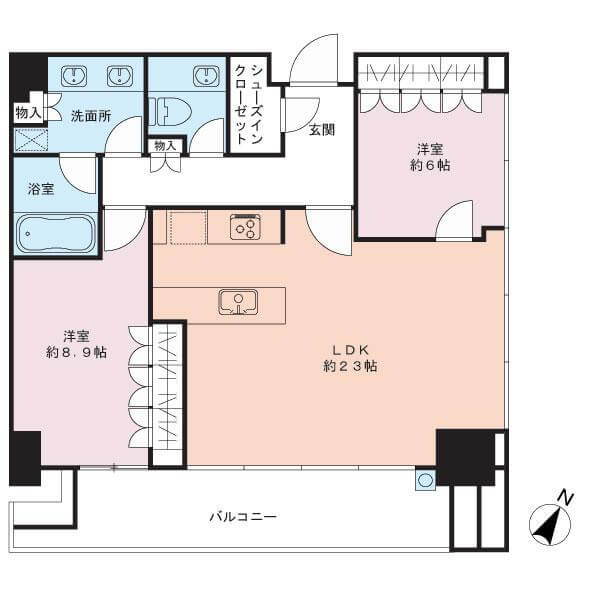 東京ガーデンテラス紀尾井町 紀尾井レジデンスの間取り図
