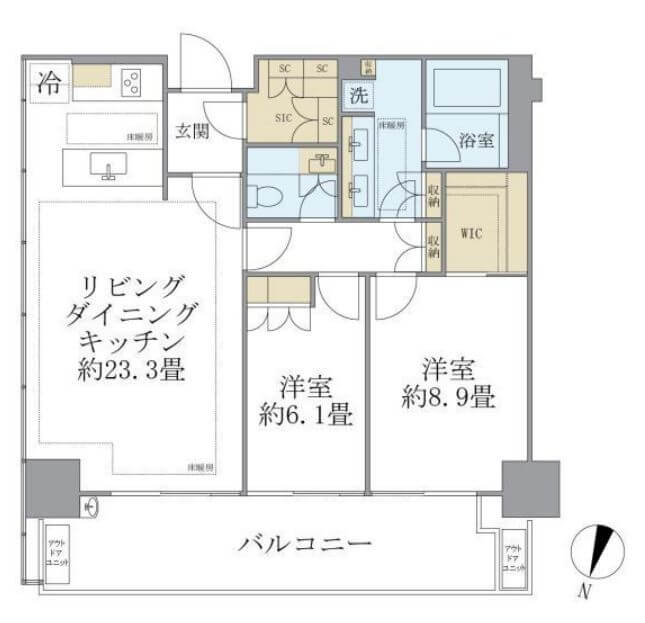 東京ガーデンテラス紀尾井町 紀尾井レジデンスの間取り図