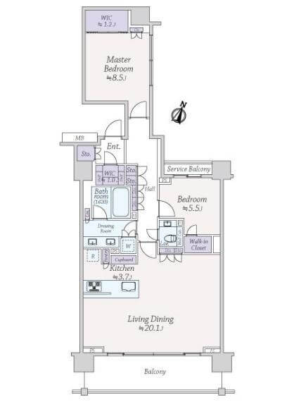 東京ガーデンテラス紀尾井町 紀尾井レジデンスの間取り図