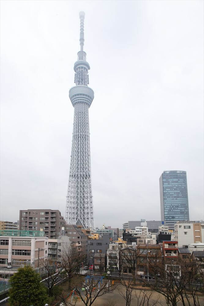 レスピール押上から見える東京タワー